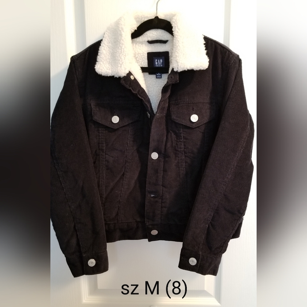 GAP Black Jacket with White Collar